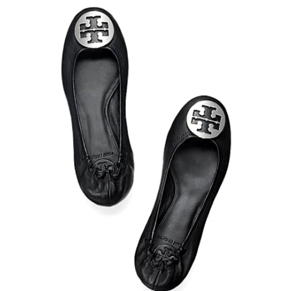 TORY BURCH CLASSIC REVA Leather Flats Size 9